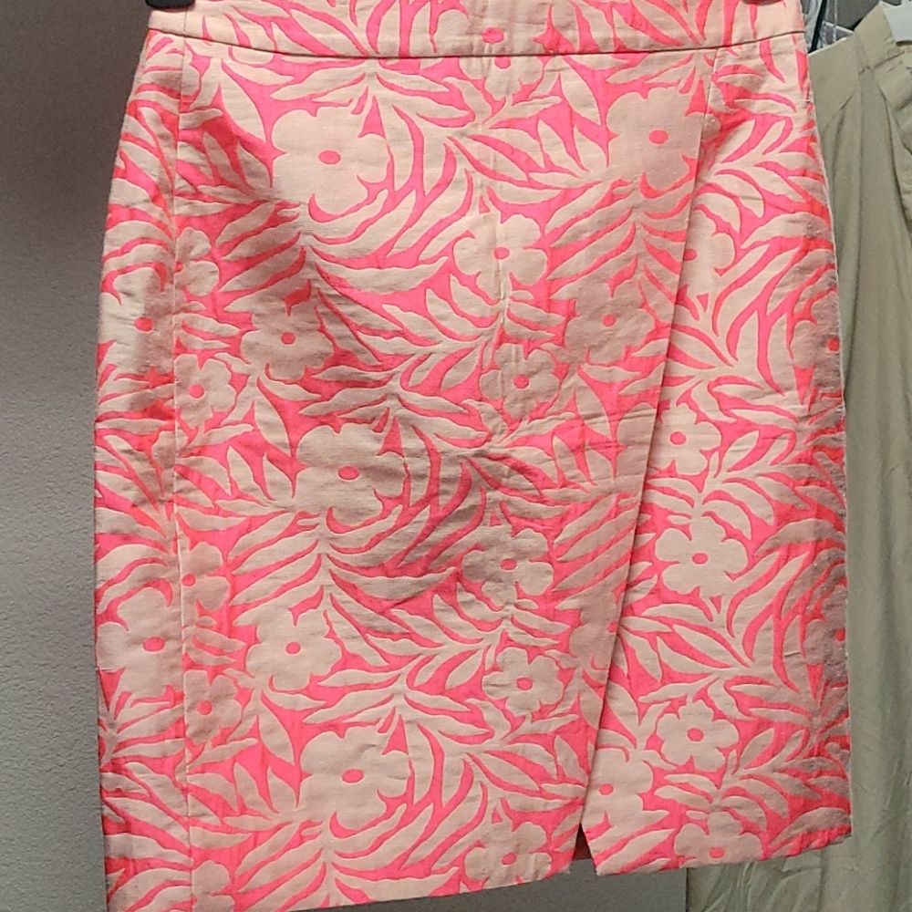 J. Crew pink pencil skirt